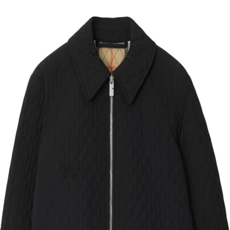 (Women) Burberry  Black Zip-Up Collar Long-Sleeve Mid-Length Jacket. 80938651 圖 7