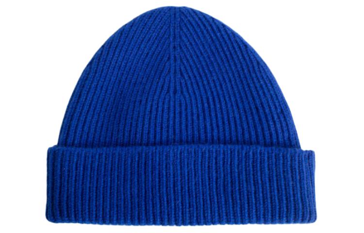 Lookbook (Women) Burberry  Blue Cashmere Knit Beanie with Embroidered Logo. 80788100