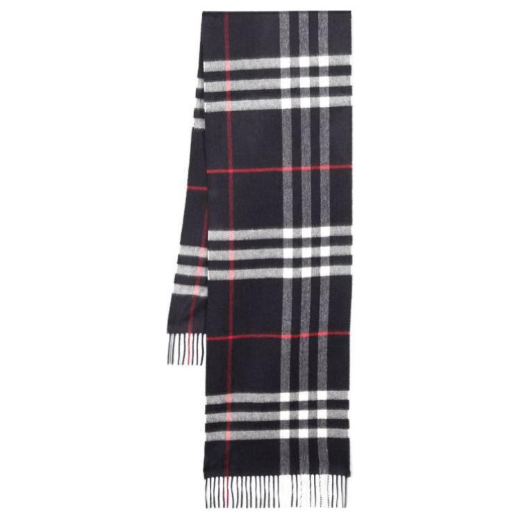 (Women) Burberry  Blue Check Print Cashmere Wool Scarf. 8076582X 圖 2