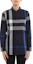 Shop (Women) Burberry Blue Checkered Long-Sleeve Button-Up Shirt 40177141