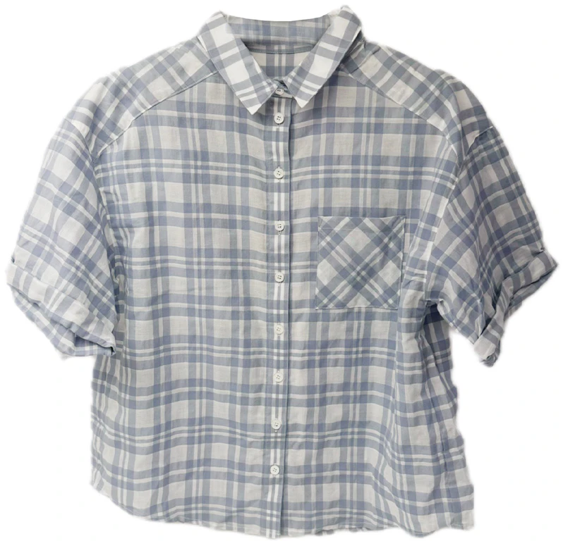 women-burberry-blue-checkered-short-sleeve-button-up-shirt-39991521