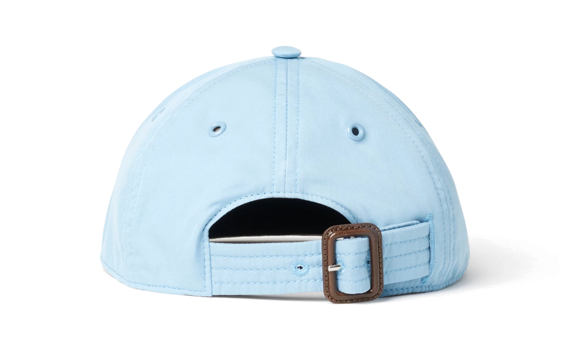 Shop (W) Burberry 藍色華達呢棒球帽搭配經典字母標誌. 80729481