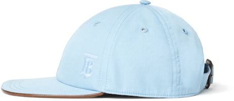 (W) Burberry Topi Baseball Gabardine Biru dengan Signature Monogram. 80729481 Purchase (W) Burberry Topi Baseball Gabardine Biru dengan Signature Monogram. 80729481