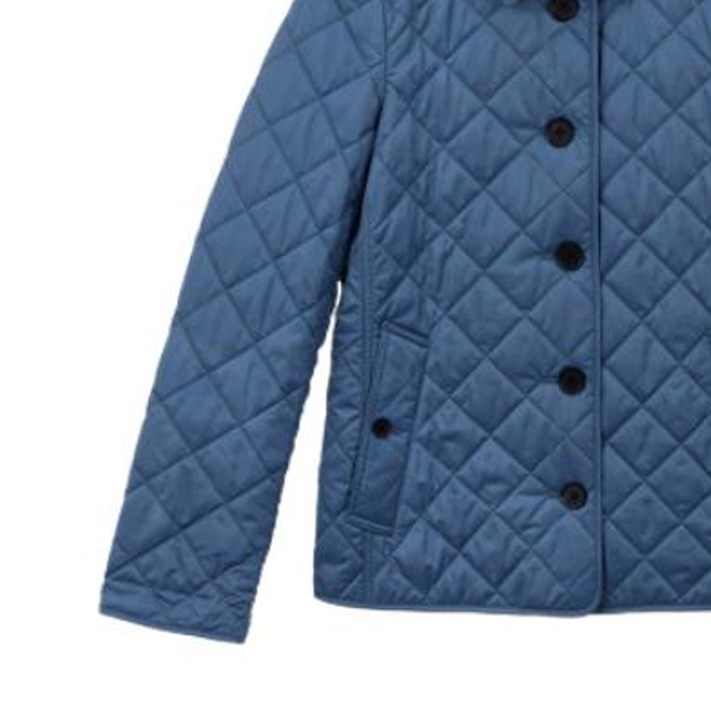 (Women) Burberry  Blue Plaid Single-Breasted Collared Jacket. 80389141 圖 5