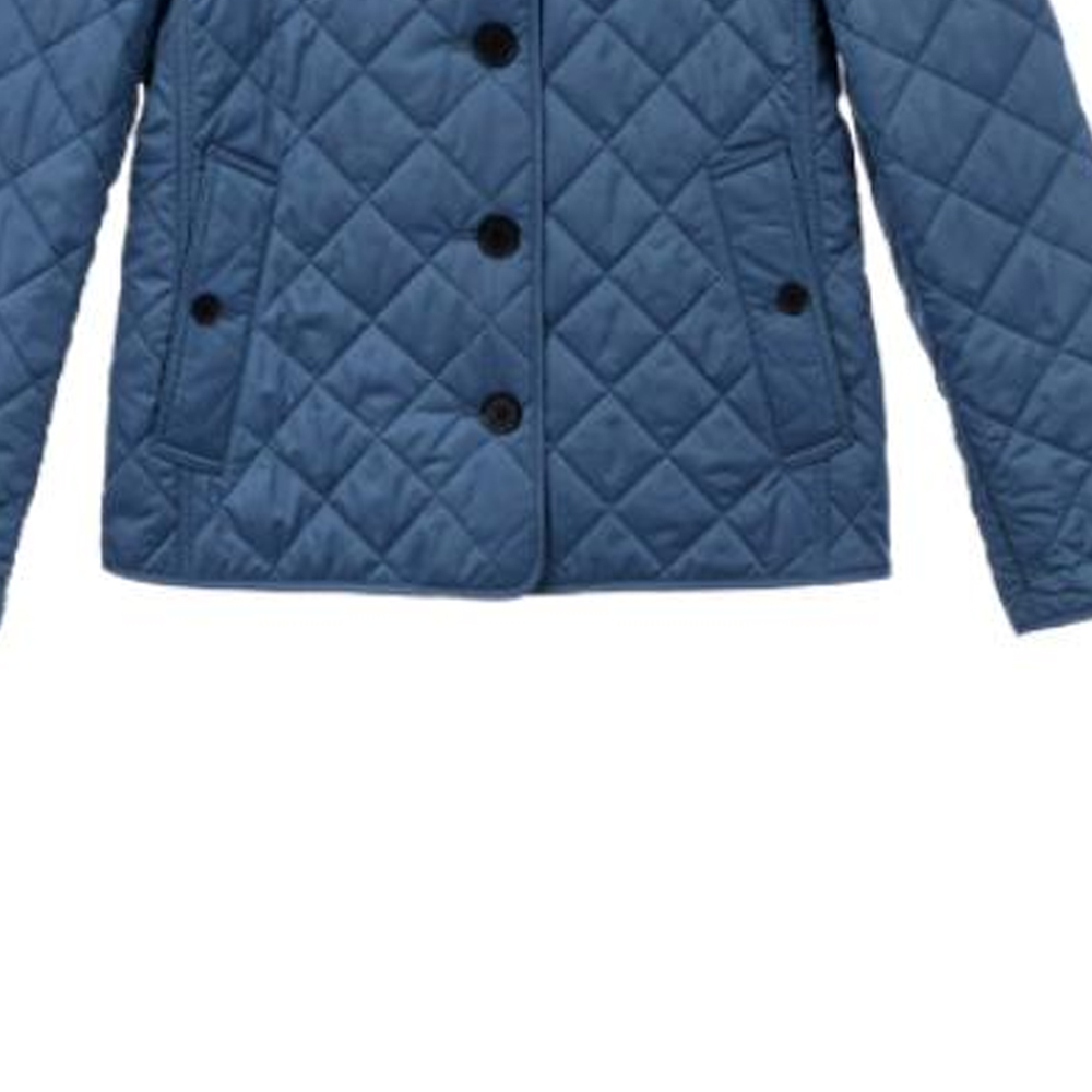 (Women) Burberry  Blue Plaid Single-Breasted Collared Jacket. 80389141 圖 6