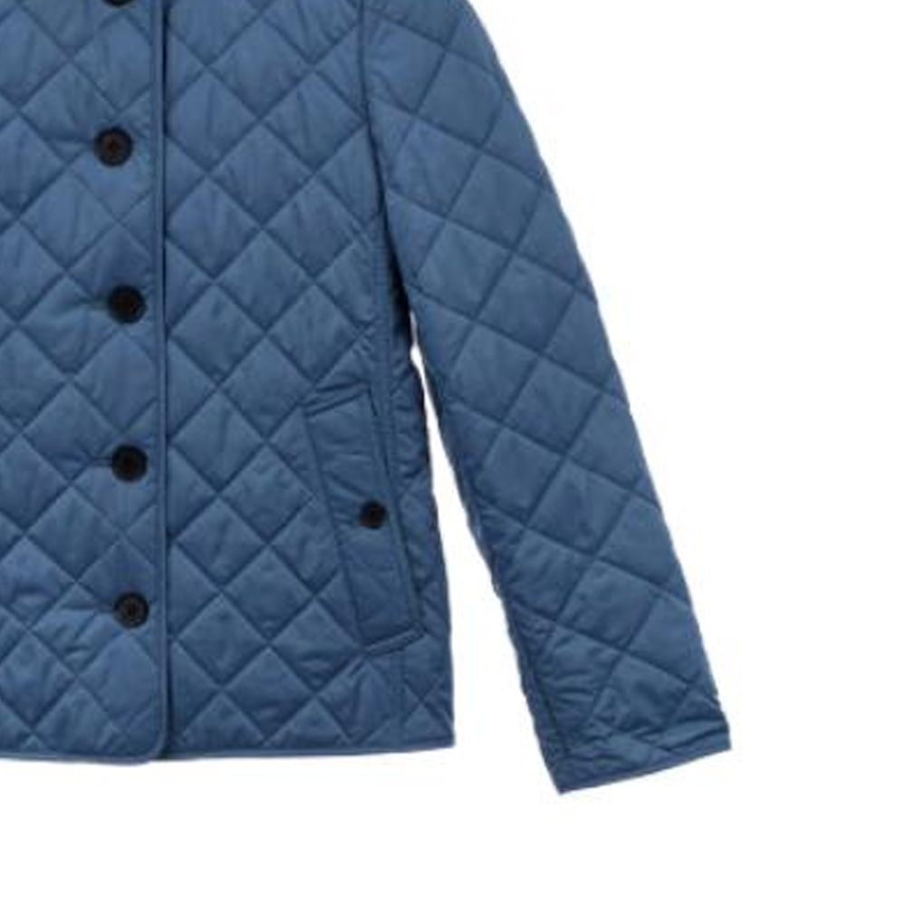 (Women) Burberry  Blue Plaid Single-Breasted Collared Jacket. 80389141 圖 7