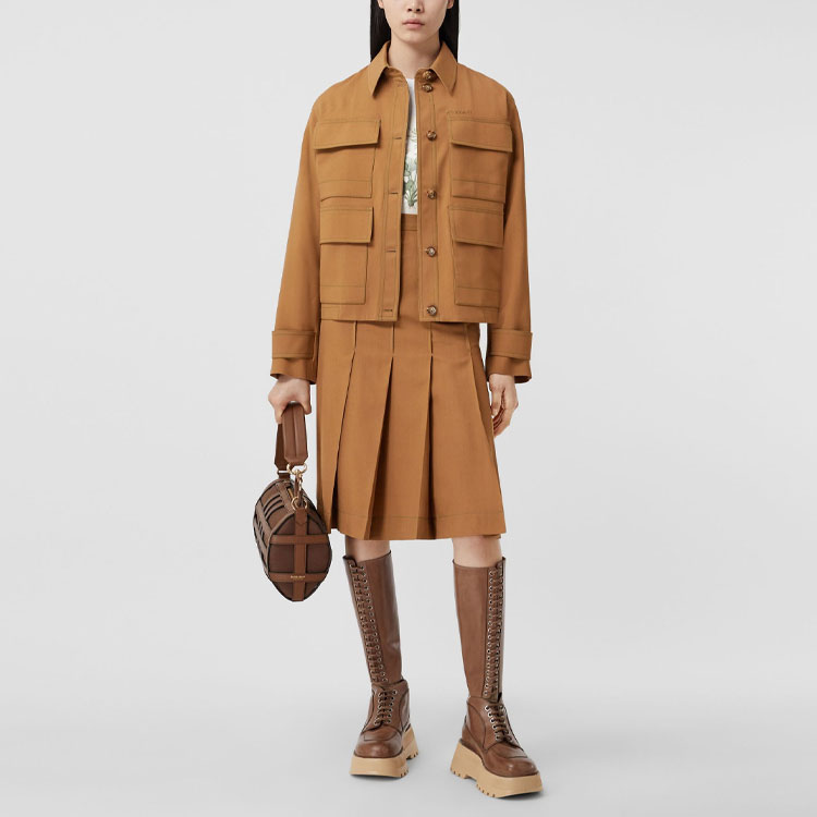 (Women) Burberry  Botanical Print Cotton Oversized Short Sleeve T-Shirt. 80565811 圖 5