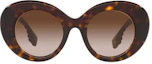 Order (W) Gafas Irregulares Burberry Marrones de Acetato con Detalles de Monograma. BE4370U300213