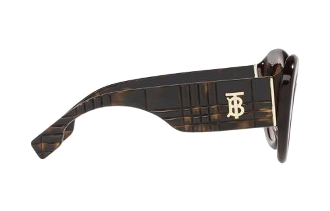 (Women) Burberry  Brown Acetate Irregular Sunglasses with Monogram Details. BE4370U300213 圖 3