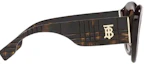 Lookbook (W) Gafas Irregulares Burberry Marrones de Acetato con Detalles de Monograma. BE4370U300213