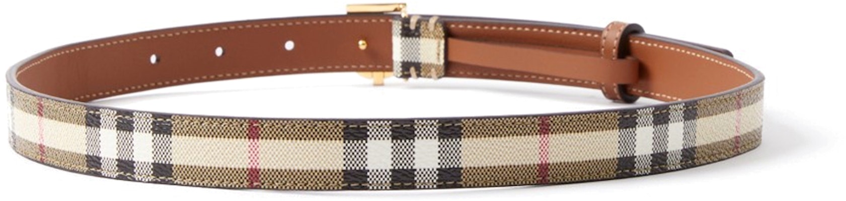 (W) 버버리 브라운 체크 레터 버클 레더 벨트 2cm. 80704091 Lookbook (W) 버버리 브라운 체크 레터 버클 레더 벨트 2cm. 80704091