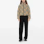 Lookbook (Women) Burberry Brown Check Loose Fit Zip-Up Down Jacket 80961291