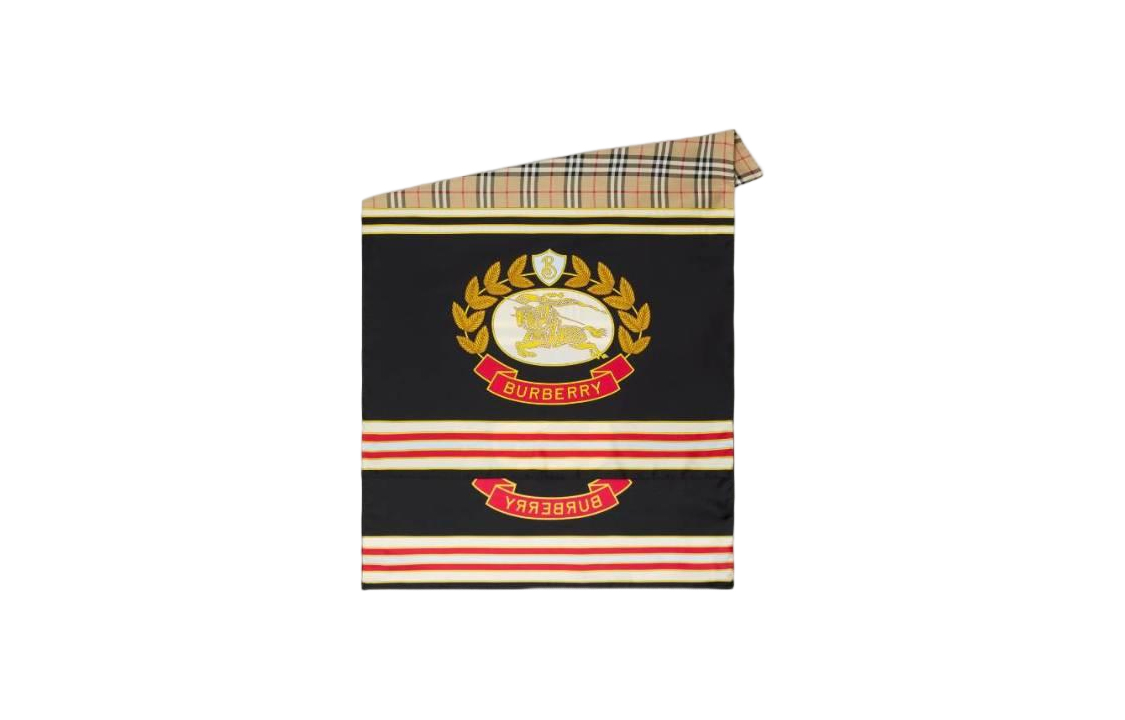 (Women) Burberry  Brown Check Pattern Wool Scarf. 80679481 圖 3