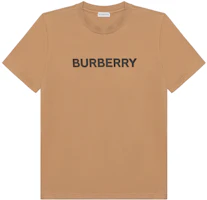 (Women) Burberry Brown Letter Crewneck Straight-Fit Short Sleeve T-Shirt. 80804271 (Women) Burberry Brown Letter Crewneck Straight-Fit Short Sleeve T-Shirt. 80804271