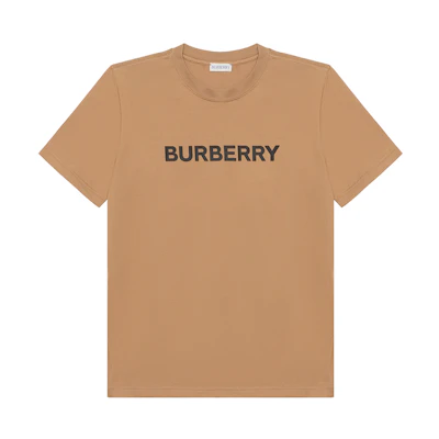 (Women) Burberry Brown Letter Crewneck Straight-Fit Short Sleeve T-Shirt. 80804271