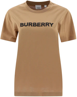 (W) Camiseta Burberry Marrón Cuello Redondo Ajuste Recto de Manga Corta. 80804271 Order (W) Camiseta Burberry Marrón Cuello Redondo Ajuste Recto de Manga Corta. 80804271