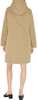 (W) Abrigo Sólido Marrón de Manga Larga con Capucha de Burberry. 80726721 Shop (W) Abrigo Sólido Marrón de Manga Larga con Capucha de Burberry. 80726721