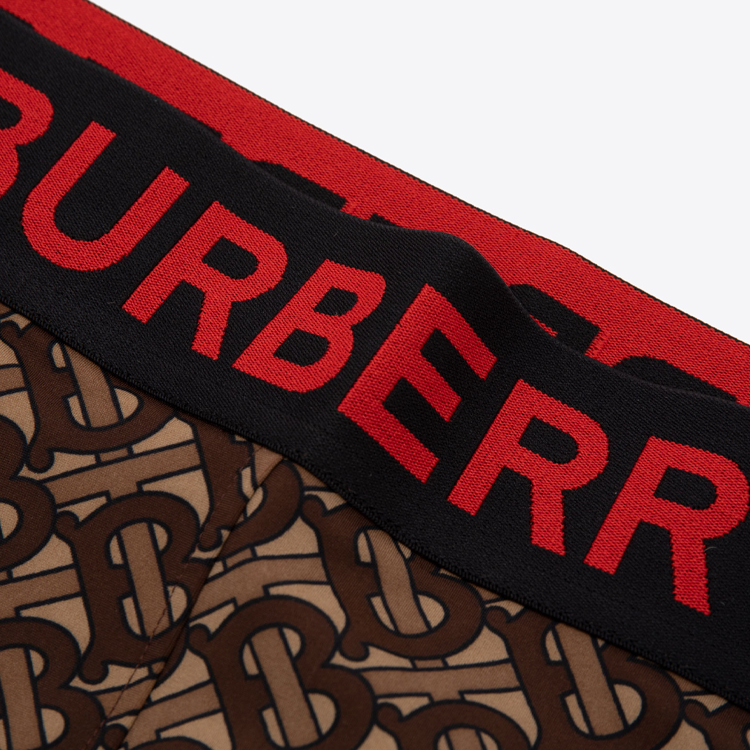 Purchase (W) Burberry Celana Kasual Coklat Monogram Logo Cropped. 80246621