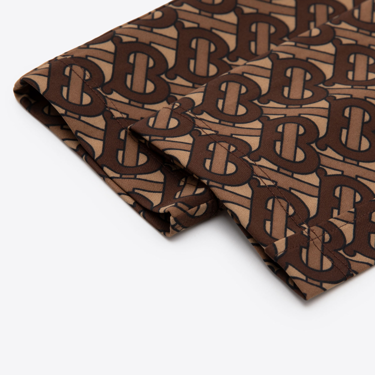 Details for (W) Burberry Celana Kasual Coklat Monogram Logo Cropped. 80246621