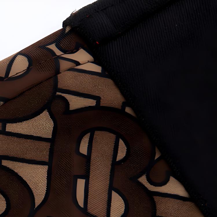 Sizing (W) Burberry Celana Kasual Coklat Monogram Logo Cropped. 80246621