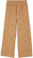 Order (Women) Burberry Brown Monogram Mid-Rise Straight-Leg Knit Sweatpants 80721201