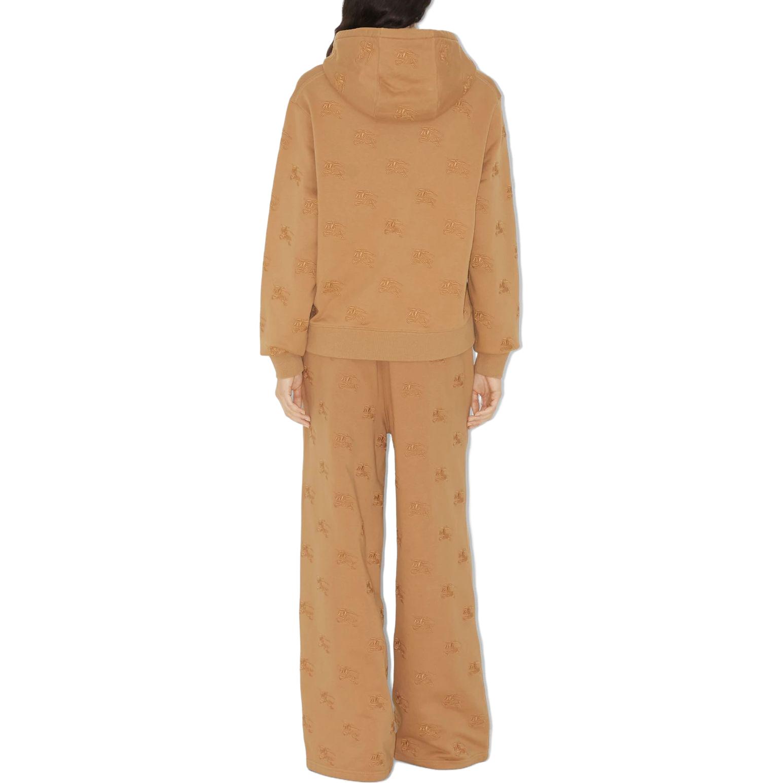 Shop (W) Burberry Coklat Monogram Seluar Knit Potongan Lurus Mid-Rise. 80721201