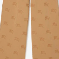 Details for (Women) Burberry Brown Monogram Mid-Rise Straight-Leg Knit Sweatpants 80721201