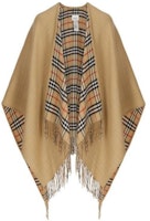 (Women) Burberry Brown Shawl with Checkered Pattern. 8071673A7026 (Women) Burberry Brown Shawl with Checkered Pattern. 8071673A7026
