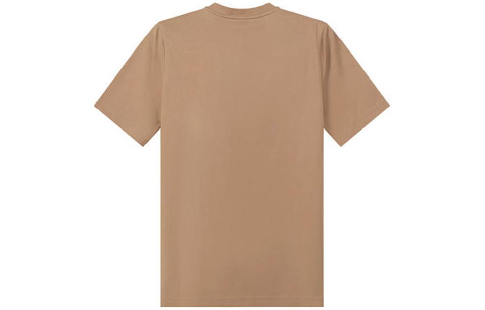 (Women) Burberry  Camel Letter Print Crewneck T-Shirt FW22 Casual Tee. 80607031 圖 3