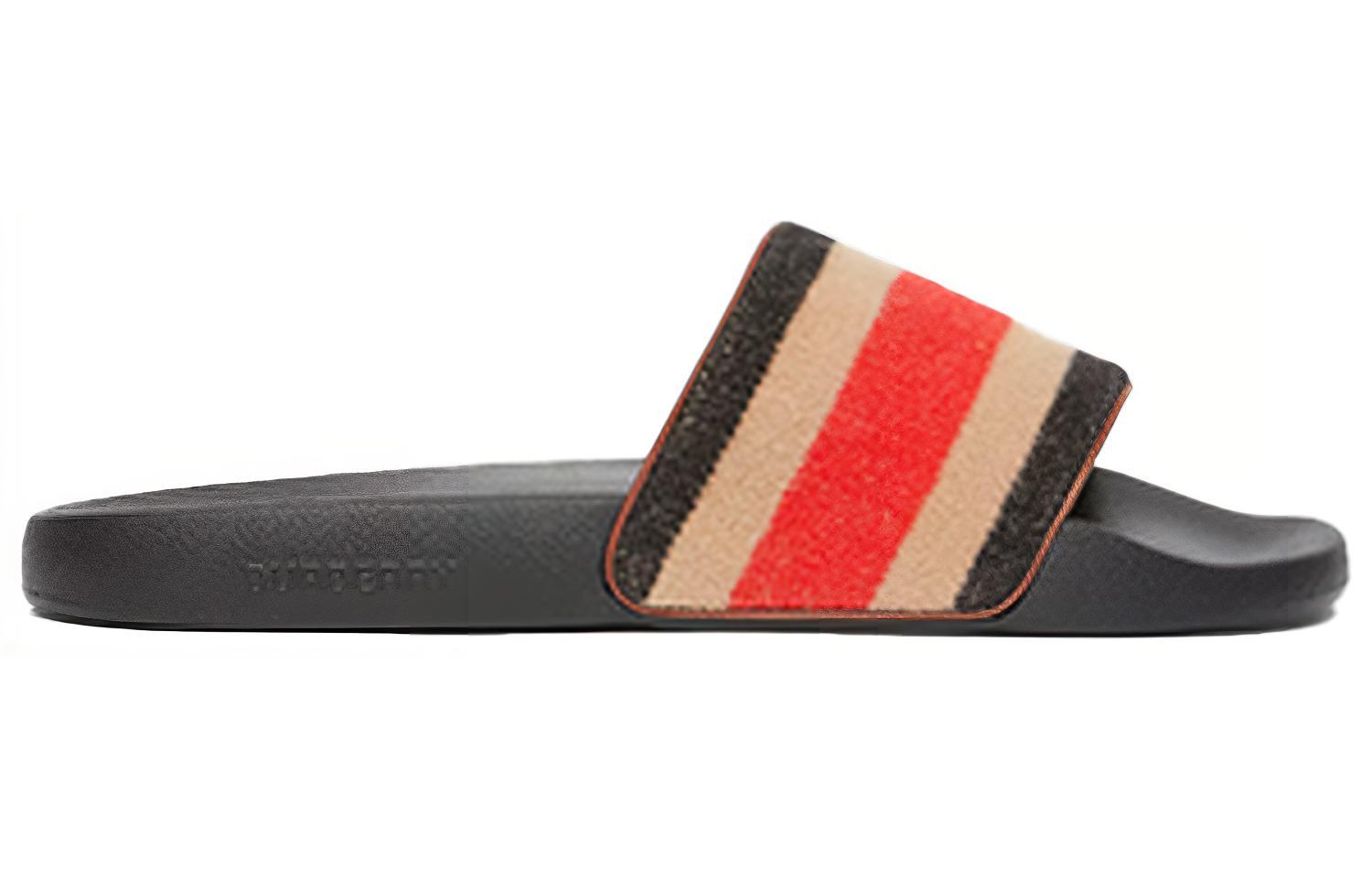 (W) Burberry 'Camel Stripe Fashion Slide' 圖 2