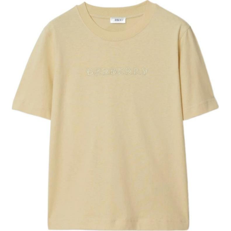 (Women) Burberry  Candle Color Logo Embroidered Short Sleeve T-Shirt SS24. 80979251