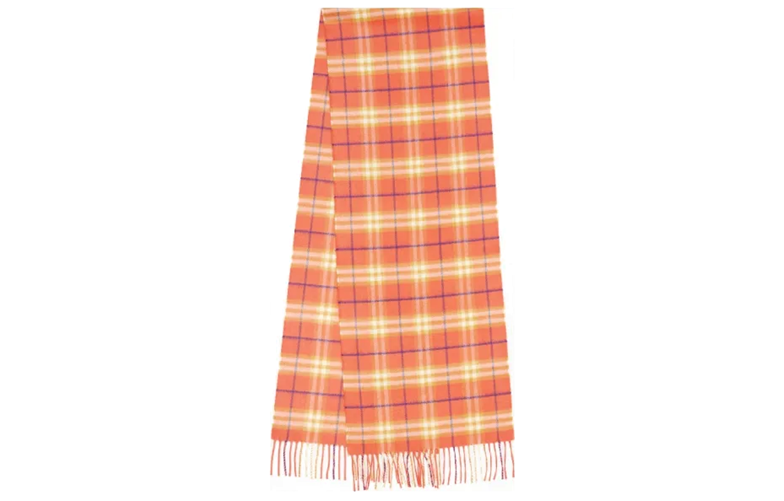(Women) Burberry  Cashmere Checkered Scarf Multicolor. 80047141