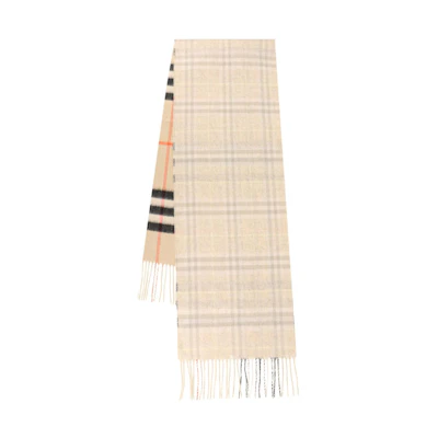 (Women) Burberry Cashmere Tassel Beige Scarf 80957031