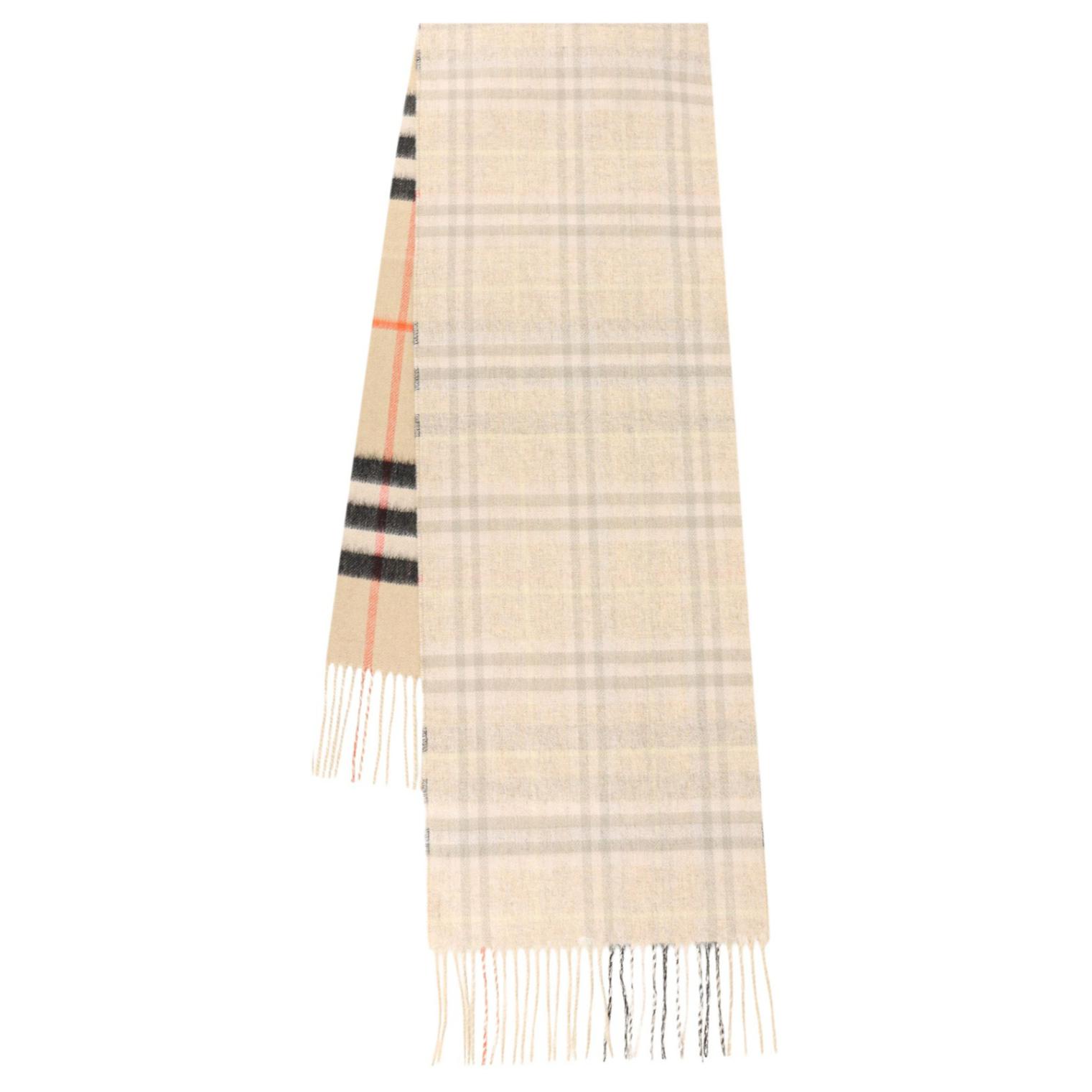 (Women) Burberry  Cashmere Tassel Beige Scarf 80957031 圖 2