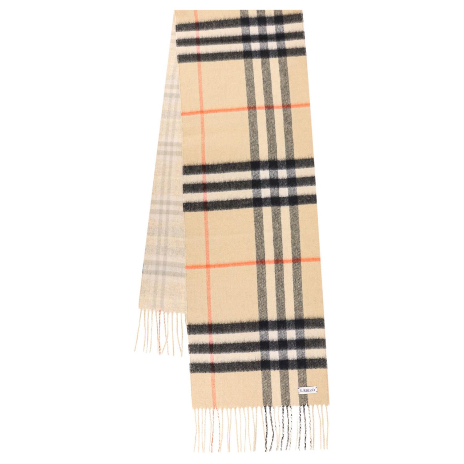 (Women) Burberry  Cashmere Tassel Beige Scarf 80957031 圖 3