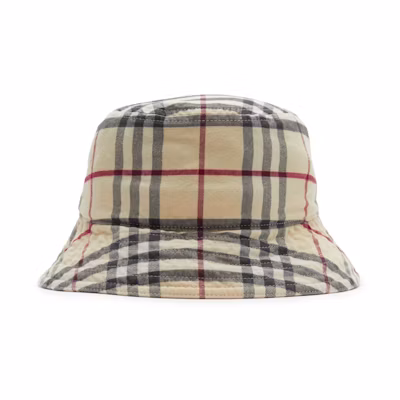 (Women) Burberry Check Cotton Bucket Hat Multicolor. 80756501