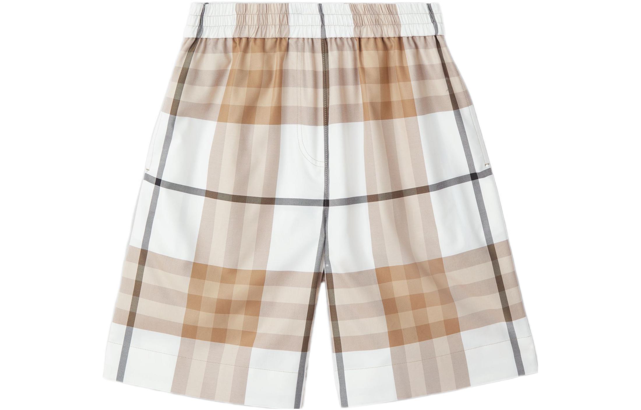 (Women) Burberry  Check Cotton Loose Casual Shorts. 80568541 圖 2