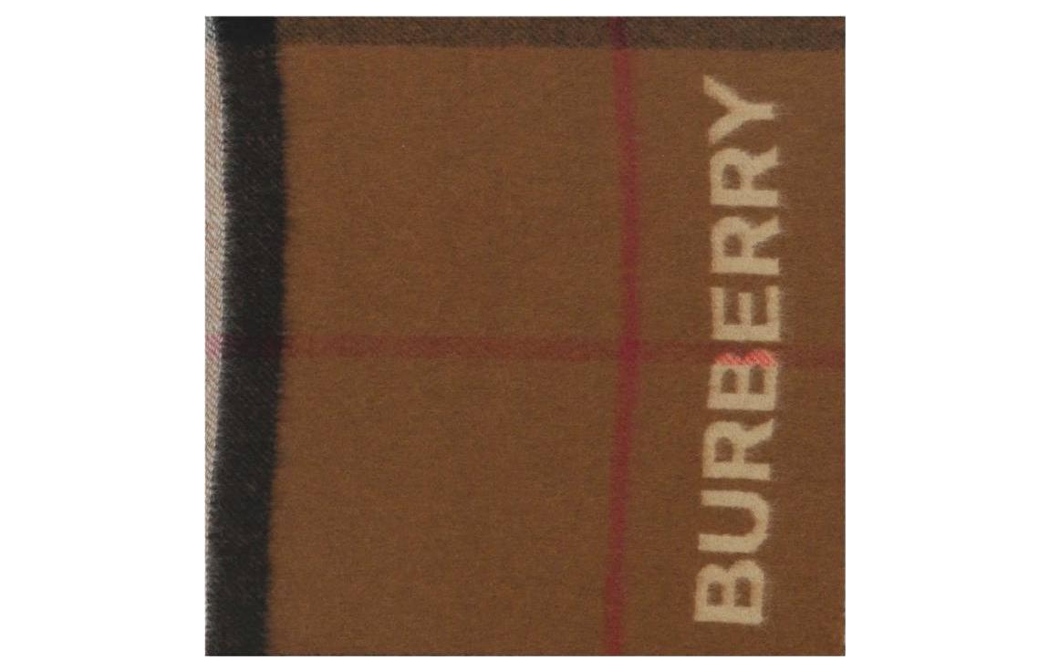 (Women) Burberry  Check Fringe Wool Scarf 8059406BEIGEBROWN 圖 3