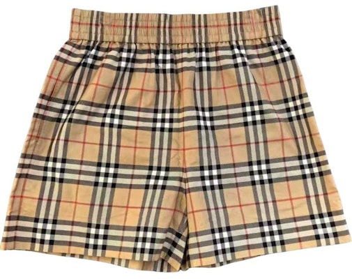 (Women) Burberry Check High-Waisted Casual Shorts Khaki. 81041771 Buy (Women) Burberry Check High-Waisted Casual Shorts Khaki. 81041771