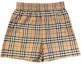 Order (Women) Burberry Check High-Waisted Casual Shorts Khaki. 81041771