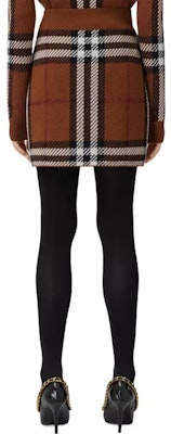 (W) Burberry Check Jacquard Mini Skirt Birch Brown. 80632201 Purchase (W) Burberry Check Jacquard Mini Skirt Birch Brown. 80632201
