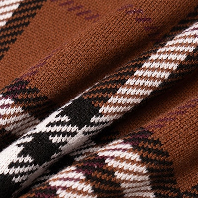 (W) Burberry Check Jacquard Mini Skirt Birch Brown. 80632201 Details for (W) Burberry Check Jacquard Mini Skirt Birch Brown. 80632201