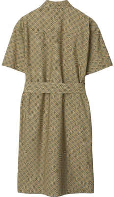 (W) Burberry Gaun Midi Lengan Pendek Motif Check Ikat Pinggang Coklat Muda 80943571 Lookbook (W) Burberry Gaun Midi Lengan Pendek Motif Check Ikat Pinggang Coklat Muda 80943571