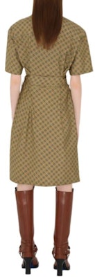 (W) Burberry Gaun Midi Lengan Pendek Motif Check Ikat Pinggang Coklat Muda 80943571 Purchase (W) Burberry Gaun Midi Lengan Pendek Motif Check Ikat Pinggang Coklat Muda 80943571