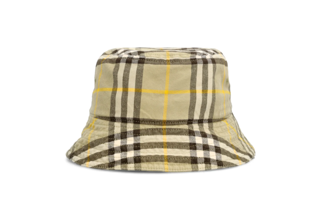 (Women) Burberry  Check Pattern Bucket Hat - Brown 8075652B7311