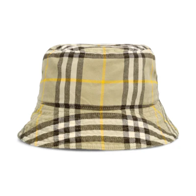 (Women) Burberry Check Pattern Bucket Hat - Brown 8075652B7311