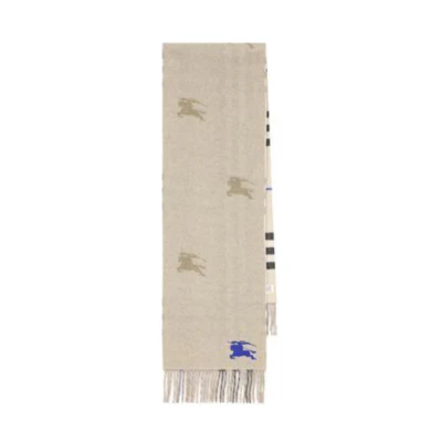(Women) Burberry Check Pattern Cashmere Fringe Scarf Beige. 8094711A3888