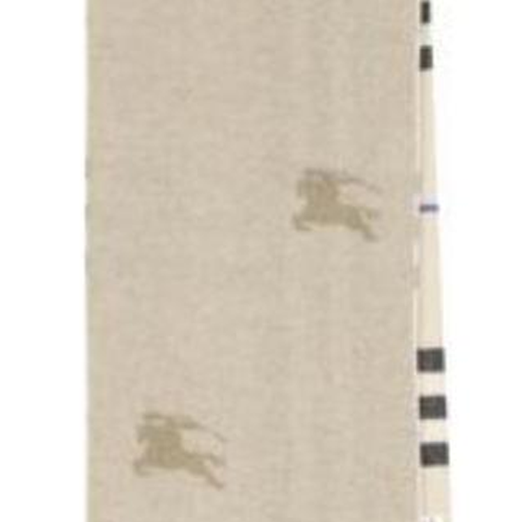 (Women) Burberry  Check Pattern Cashmere Fringe Scarf Beige. 8094711A3888 圖 4