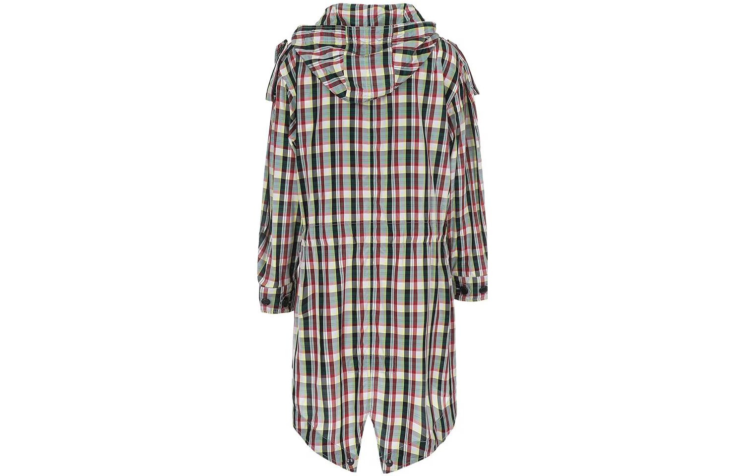 Lookbook (W) Burberry Kot Trench Cetakan Corak Bertudung Ikat Pinggang Panjang Sederhana Multicolor 40736771