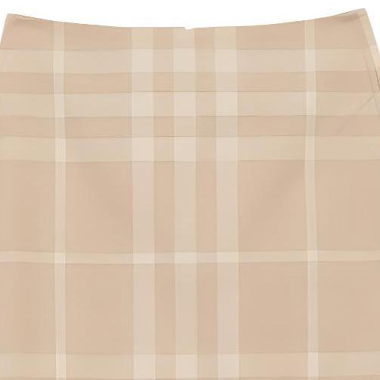 (Women) Burberry  Check Print Short Casual Skirt - Camel Color 80658211 圖 3